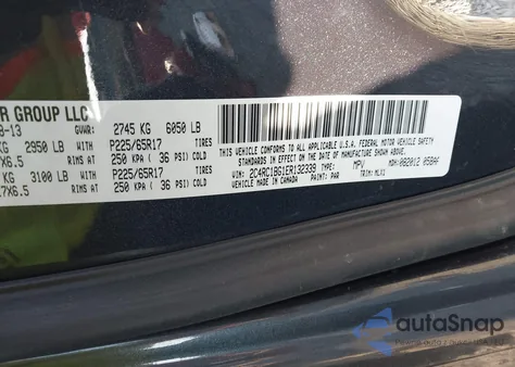 2014 Chrysler Town & Country Touring from USA, damaged, VIN 2C4RC1BG1ER132339